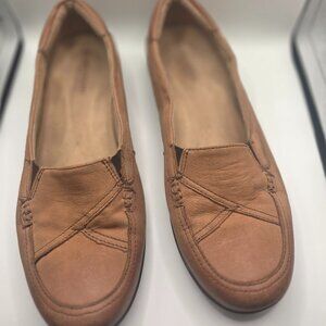 Naturalizer N5 Comfort Tan Leather Loafers Size 9.5M
